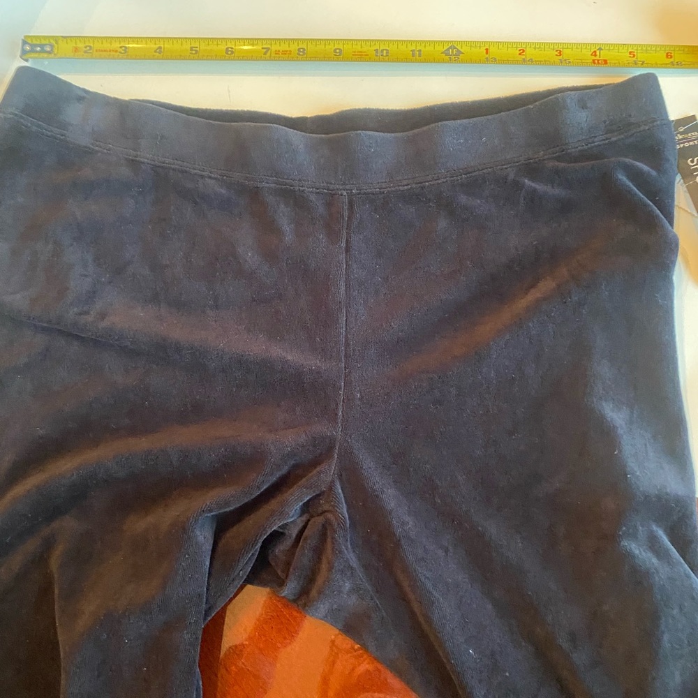 PRICED TO MOVE!! Style & Co Black Velour Hoodie Track Suit w Rhinestone Accents - Picture 10 of 15